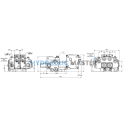 Electric Proportional Joystick + 3rd Tractor Loader Walvoil SDM Open center 3 function 90 l/min