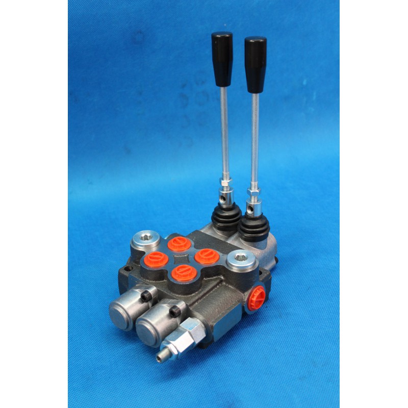 2 Spool Hydraulic Directional Control Valve 11gpm Double Acting Cylinder 40L/min 