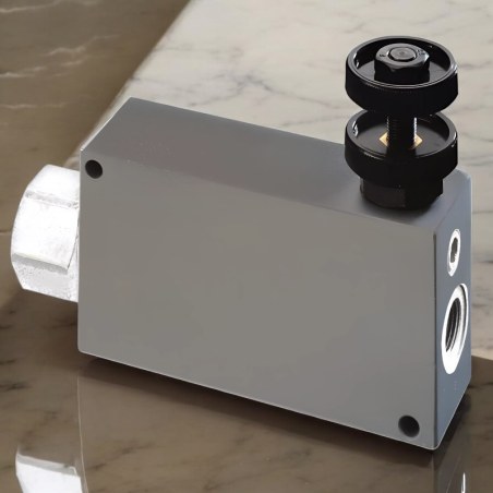 3-Way Pressure Compensated Flow Control Valve with Pressurizable Residual Oil VPR/3/EP