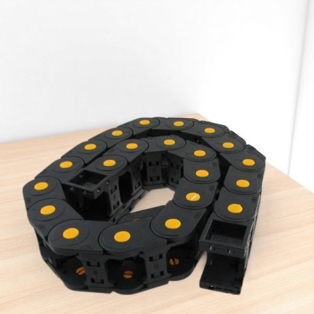 Cable Guide, Cable Guides With Yellow Plugs, CNC 25x103mm (0,98x 4,05 Inch)