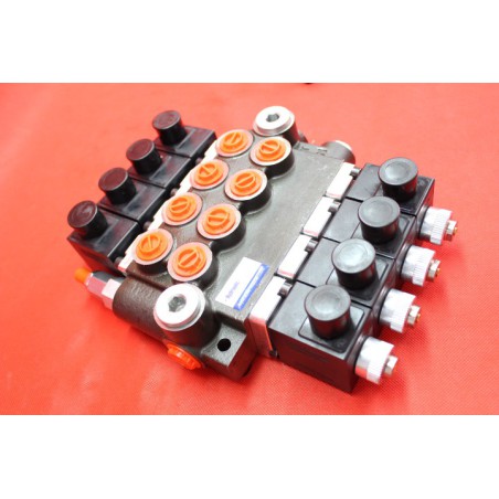 Directional control valve 4-spool hydraulic solenoid 50 l/min 13GPM 12VDC