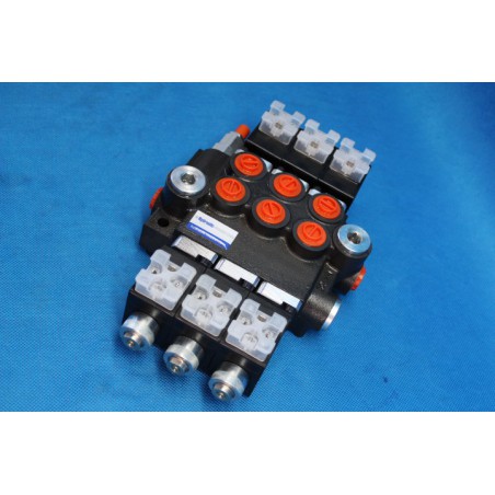 Directional control valve 7-spool hydraulic solenoid 80 l/min 21GPM 12VDC