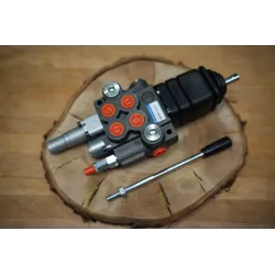 Monoblock Directional Control Valve 40 L/Min (11GPM) 2 Section With Joystick + Swimming Function