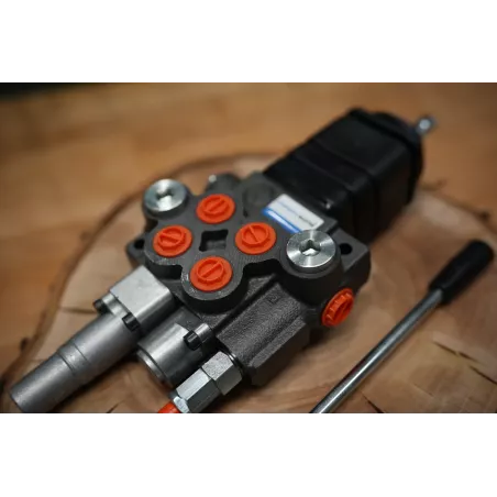 Monoblock Directional Control Valve 40 L/Min (11GPM) 2 Section With Joystick + Swimming Function