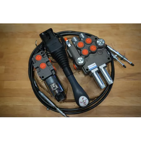 Hydraulic Valve Kit 3 Functions 80 L/Min 21 GPM with Joystick