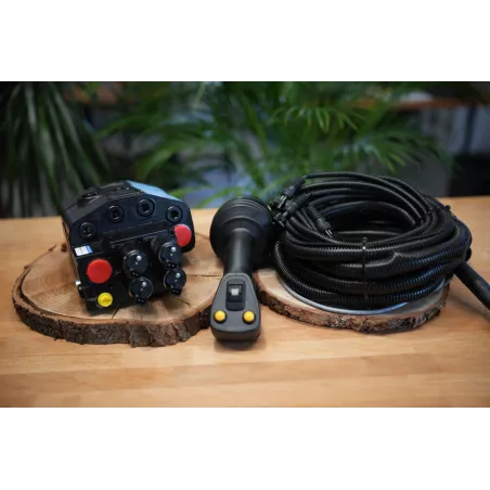 Electric Proportional Joystick + 2rd Function Walvoil DLM142/2 80 L/Min 21 GPM