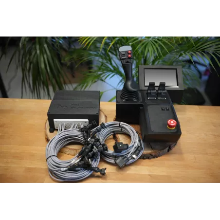 Fire Salamander Large control panel with joystick up to 12 functions for heavy machinery
