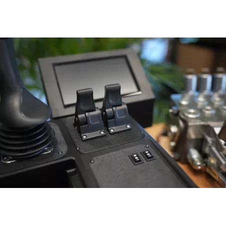 Fire Salamander Large control panel with joystick and hydraulic valve Walvoil DPX100 6 Sections