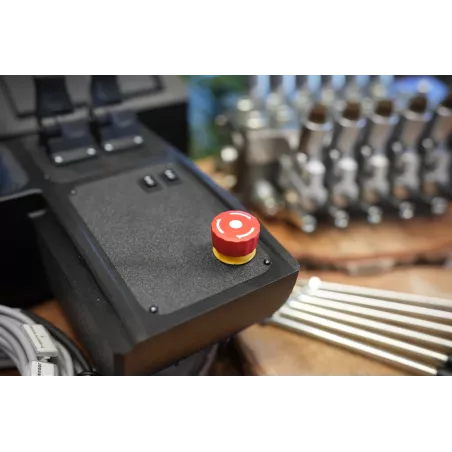 Fire Salamander Large control panel with joystick and hydraulic valve Walvoil DPX100 6 Sections