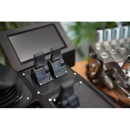 Fire Salamander Large control panel with joystick and hydraulic valve Walvoil DPX100 7 Sections