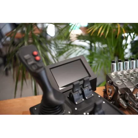 Fire Salamander Large control panel with joystick and hydraulic valve Walvoil DPX100 7 Sections