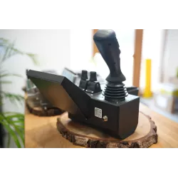 Fire Salamander Large control panel with joystick and hydraulic valve Walvoil DPX100 7 Sections
