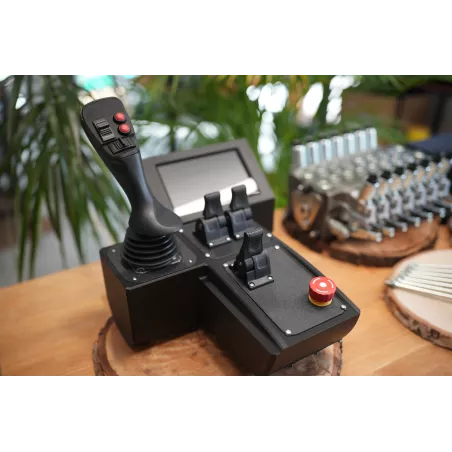 Fire Salamander Large control panel with joystick and hydraulic valve Walvoil DPX100 7 Sections