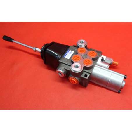 Monoblock directional control valve 40 l/min (11GPM) 2 section with joystick + swimming function