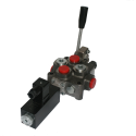 2 SECTIONAL DIRECTIONAL CONTROL VALVE GALTECH Q45 60 l/min 16 GPM Electric solenoid 12C + levers