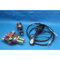 Hydraulic valve kit with joystick 3 function double acting for Kubota 40l/min 11GPM 12V