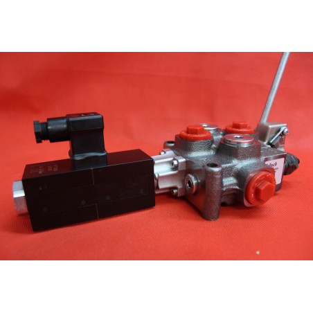 1 SECTIONAL DIRECTIONAL CONTROL VALVE GALTECH Q45 60 l/min 16 GPM Electric solenoid 24V + levers