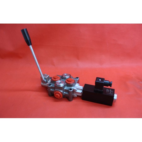1 SECTION DIRECTIONAL CONTROL VALVE GALTECH Q95 120 l/min 31 GPM Electric solenoid 12V + levers