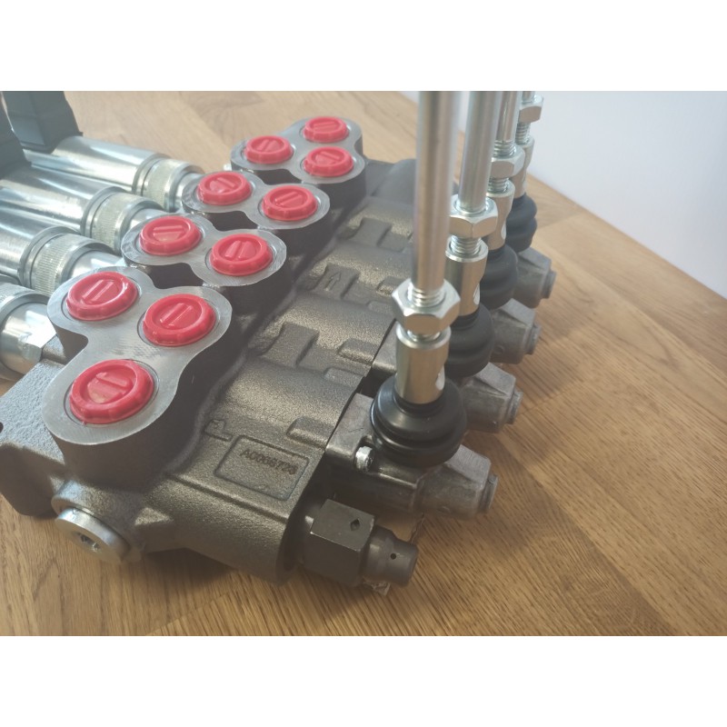 Hydraulic valve HM line 90 l/min 24gpm 24V double acting for cylinder spool