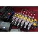 Hydraulic valve 6 functions 120l/min 33 GPM Full proportional 24 V  Crane