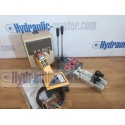 Hydraulic valve 2 sections HM line 90 l/min 24 gpm 24V double acting for cylinder spool + Remote radio on/off