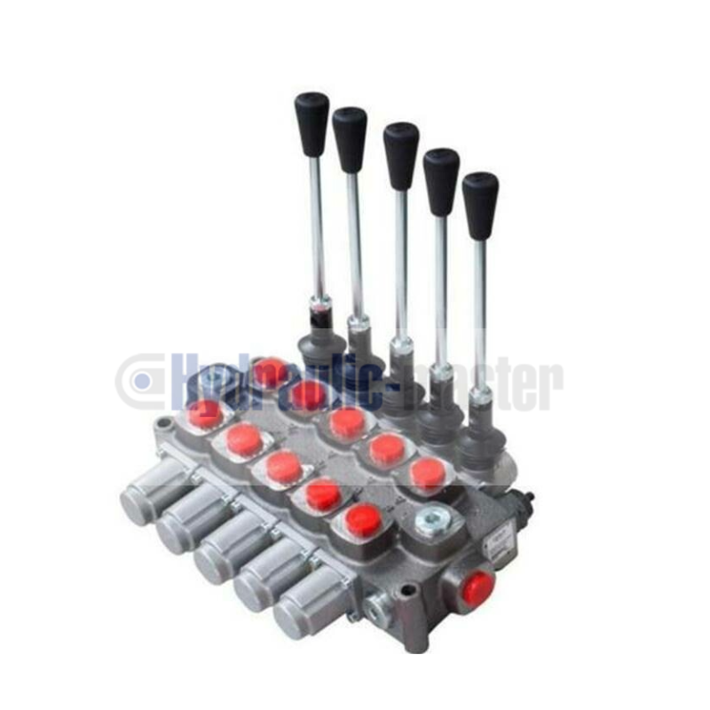 Galtech Q75 5 Sections Directional Control Valve 90 l/min 24 GPM with levers