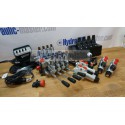 Hydraulic valve 4 functions 12 V with 4 swimming sections Float position + control box for switches