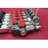 Hydraulic valve 5 sections HM line 90 l/min  24 gpm 12V double acting for cylinder spool + Remote radio on/off