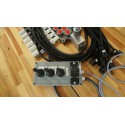 Proportional control box 12V  3 joysticks + finger controller + monoblock 60 l/min 6 sections 15gpm