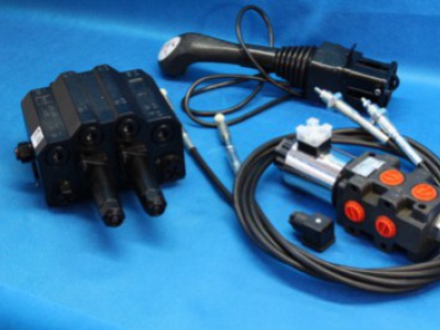 Hydraulic joystick loader valve